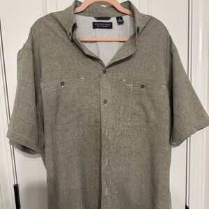 Men's Roundtree & Yorke Breathable Gray Polo